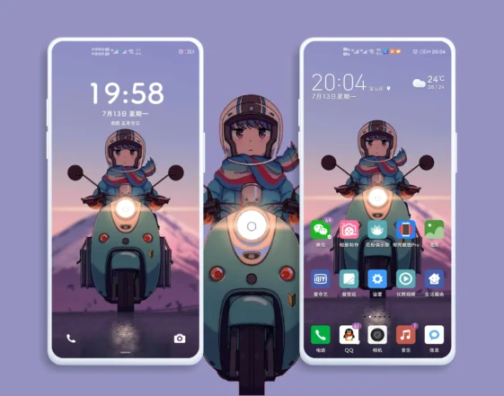 Moto Girl EMUI Theme