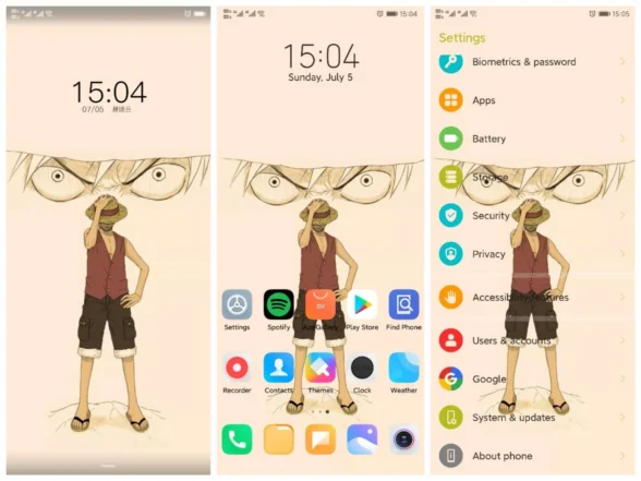One Piece - Luffy EMUI Theme