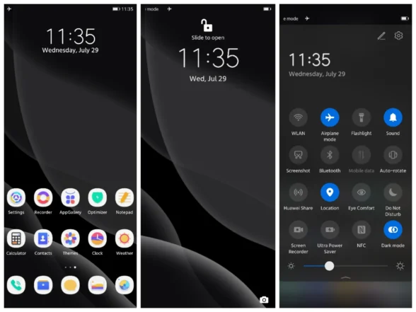 Dark Night EMUI Theme