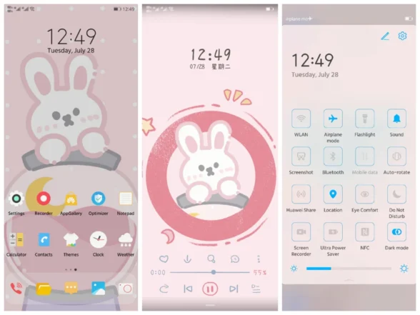Huahua Rabbit EMUI Theme