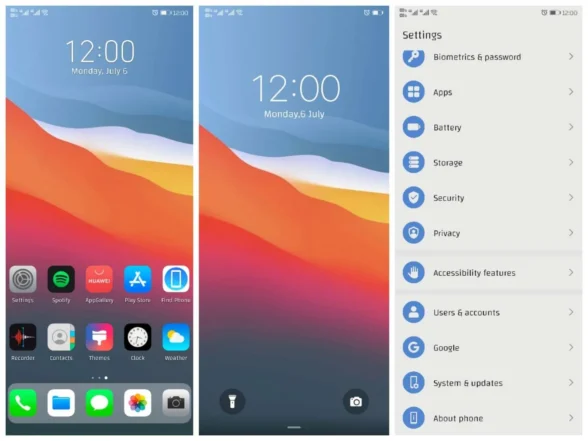 Power iOS 14 EMUI Theme