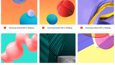 Samsung Galaxy M01s Stock Wallpapers