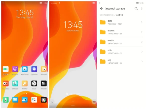 iOS 13 Like EMUI Theme