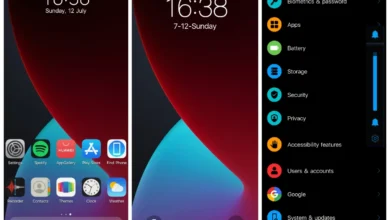 iOS 14 Dark EMUI Theme