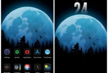 iOS Dark Moon EMUI Theme