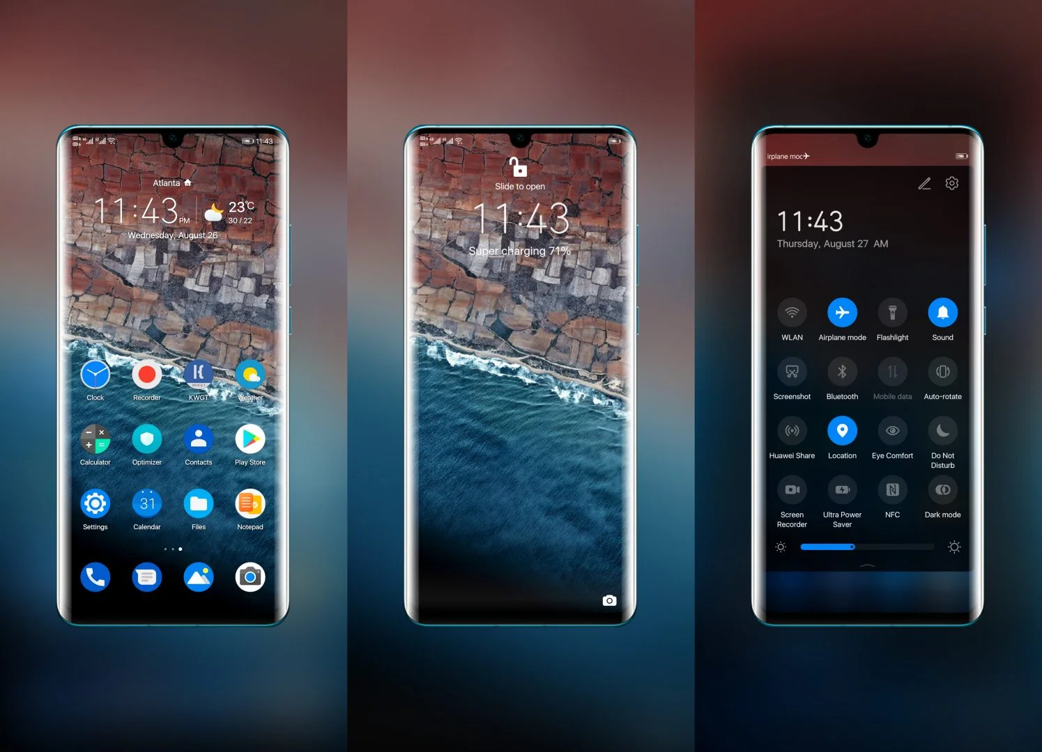 Android 11 Dark EMUI Theme
