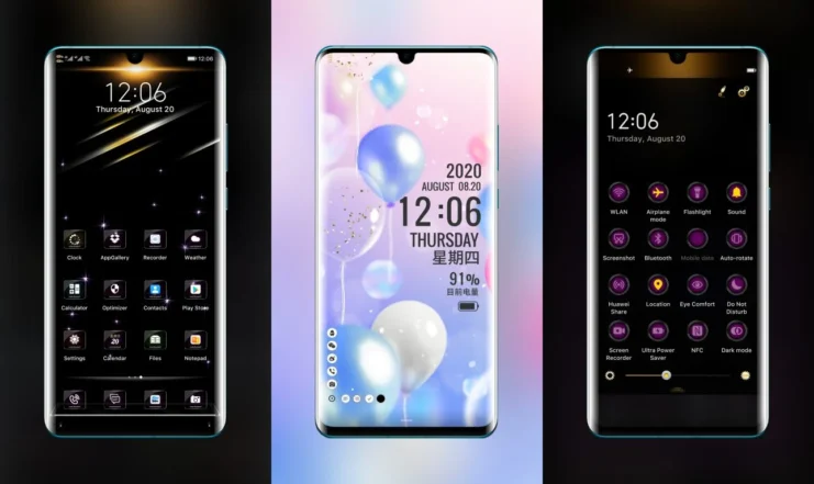 Black Through EMUI Theme