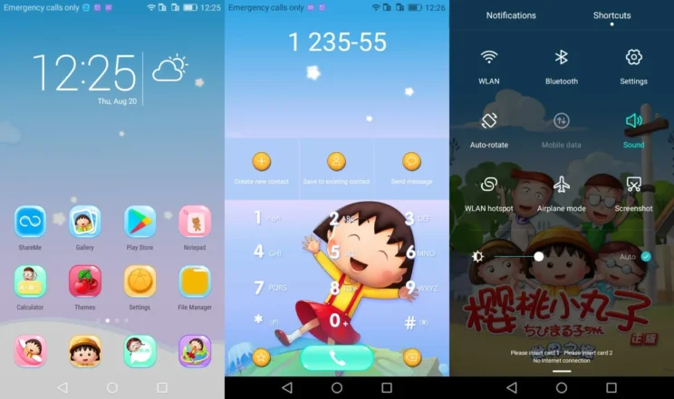 Chibi Maruko-chan EMUI Theme
