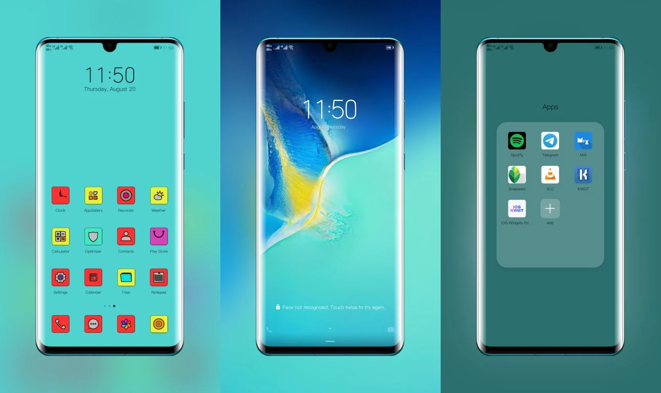 Cyan Theme for EMUI 10/9 and Magic UI 3/2 | Huawei Theme