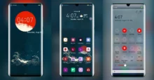 East Red and Blue EMUI Theme