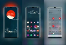 East Red and Blue EMUI Theme