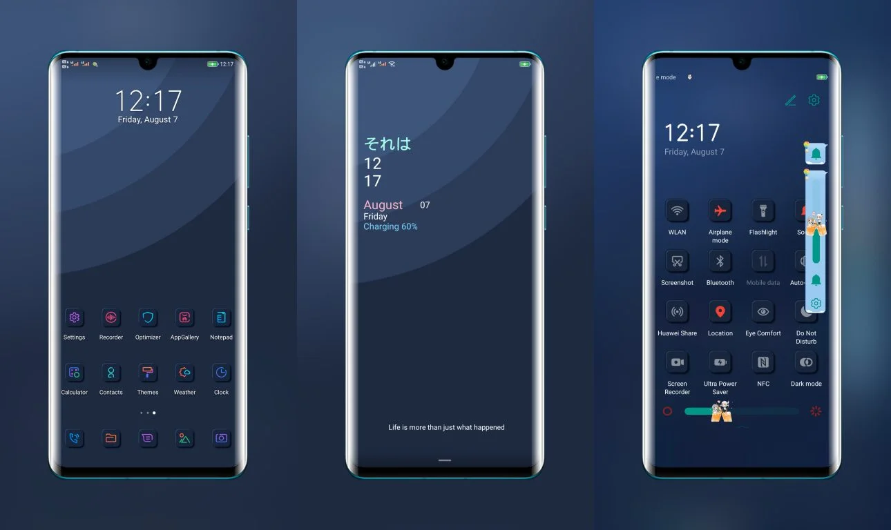 Fluorescence EMUI Theme