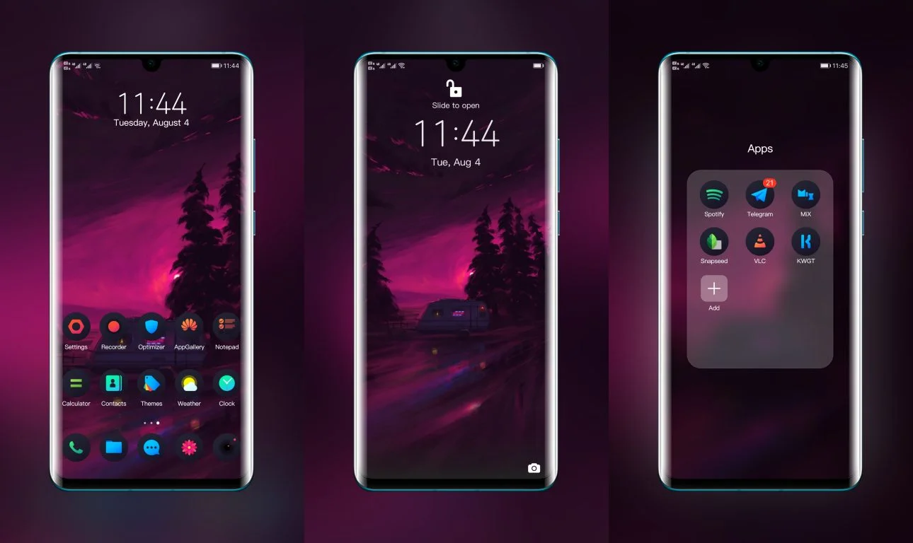 Hera Dark EMUI Theme