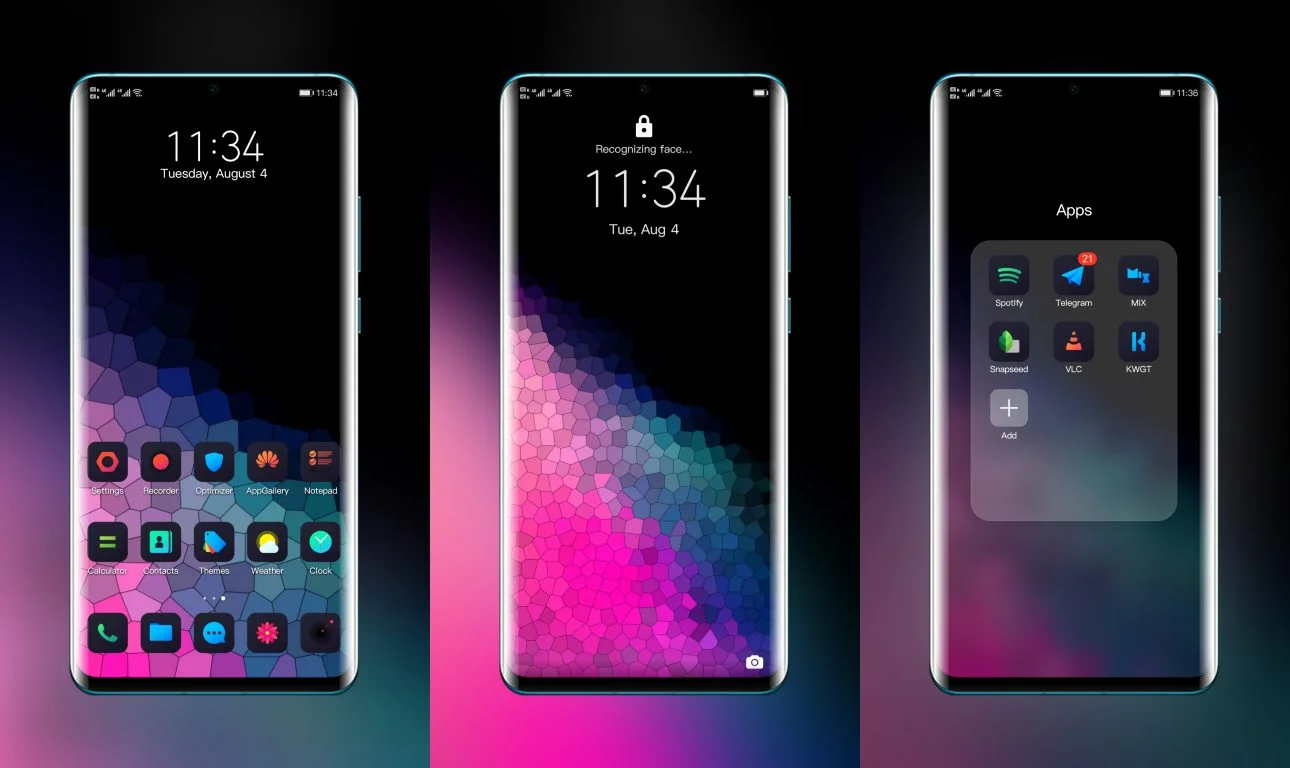 Nova Dark EMUI Theme