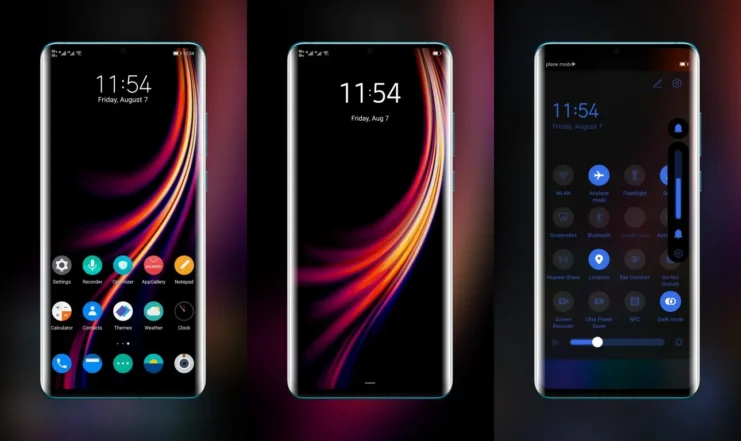 OnePlus 8 Oxygen OS Dark UI EMUI Theme