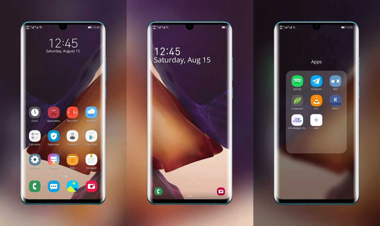 Samsung Galaxy Note 20 Ultra EMUI Theme
