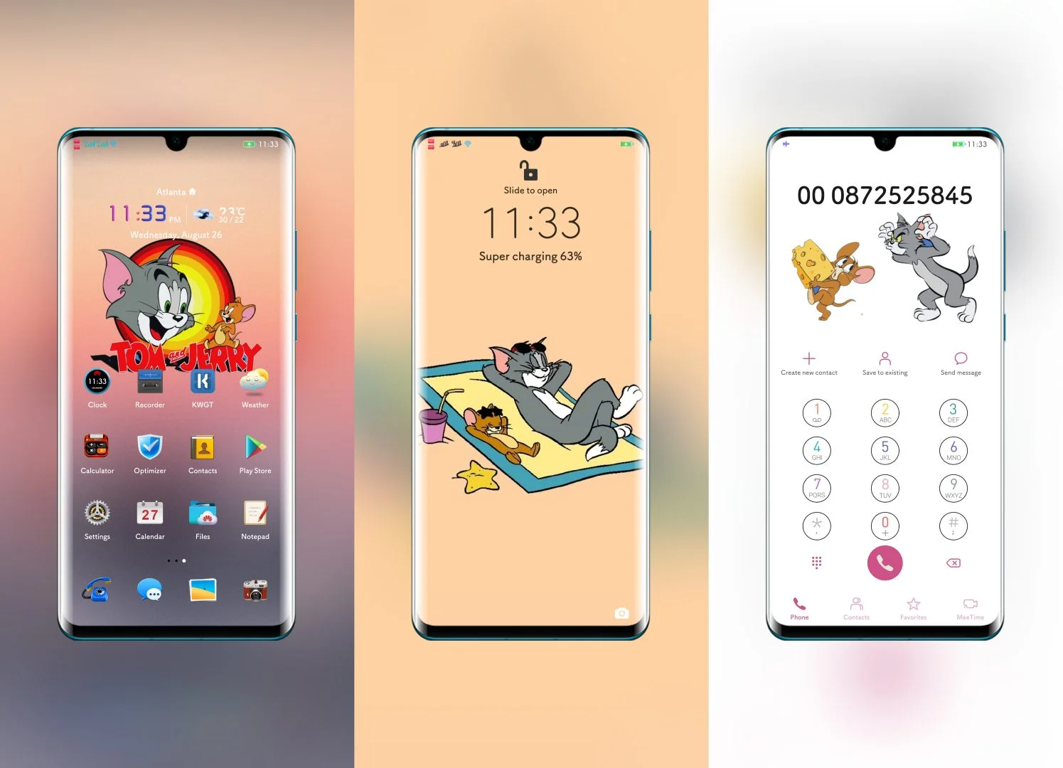 [5 Style] Tom and Jerry Theme for EMUI 10/9 and Magic UI 3/2 | Huawei Theme
