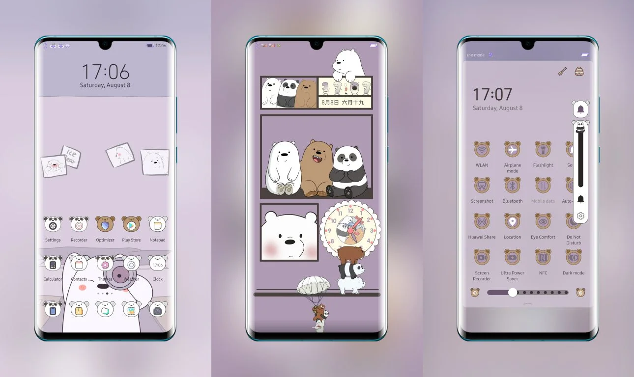 We Bear Bear EMUI Theme