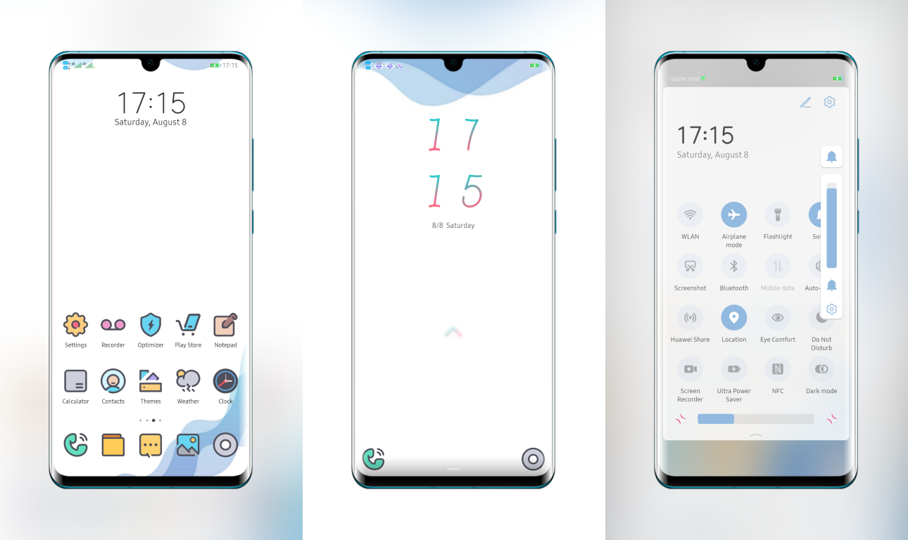 Whiter Colorful EMUI Theme