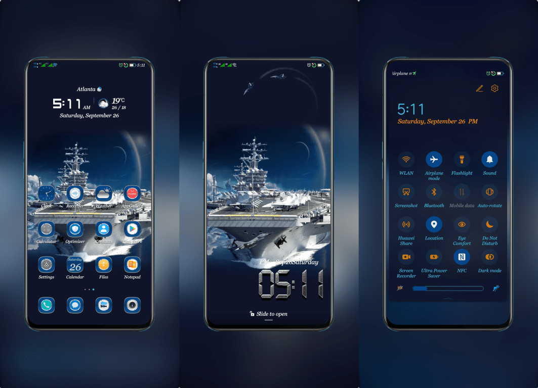 Aircraft Carrier EMUI Theme