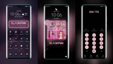 Black Pink EMUI Theme