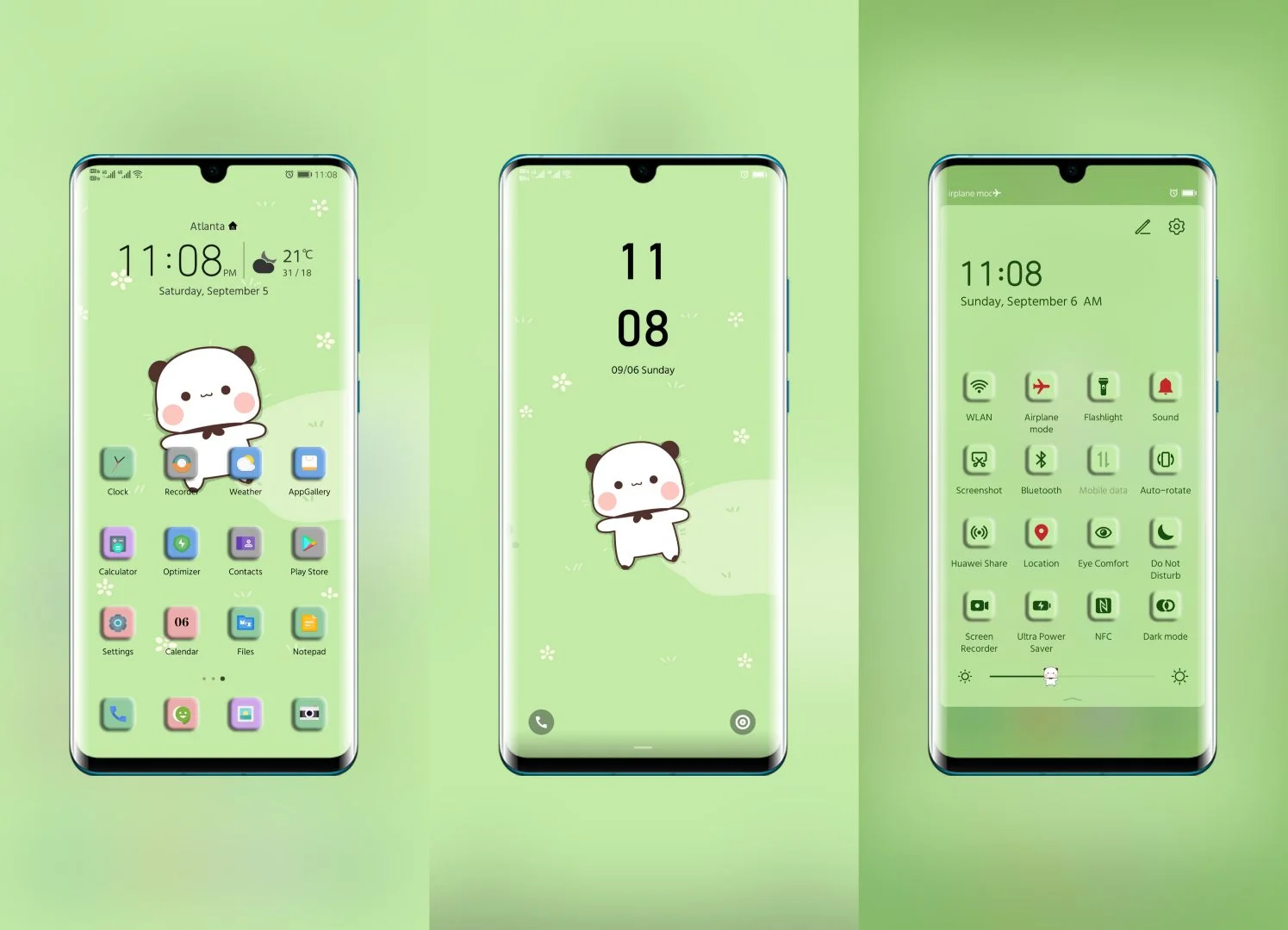 Cute Panda EMUI Theme