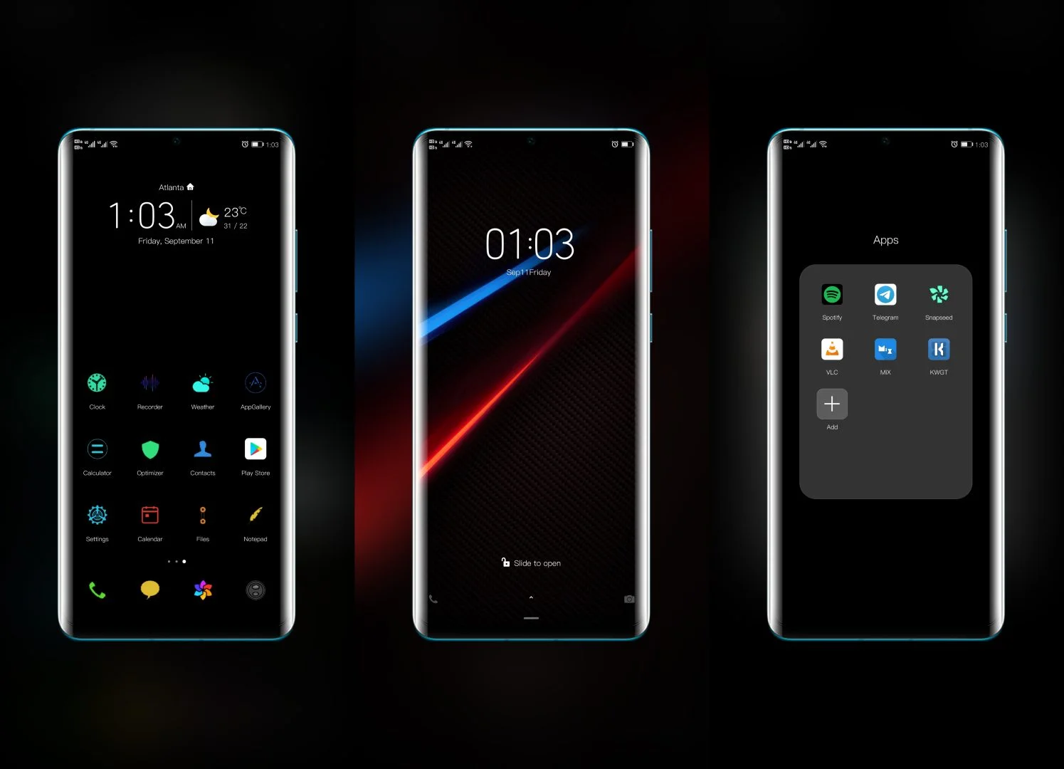 Dark Extreme EMUI Theme