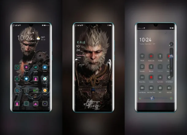 Dark Monkey King EMUI Theme