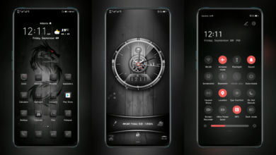 Dark Night 10 EMUI Theme
