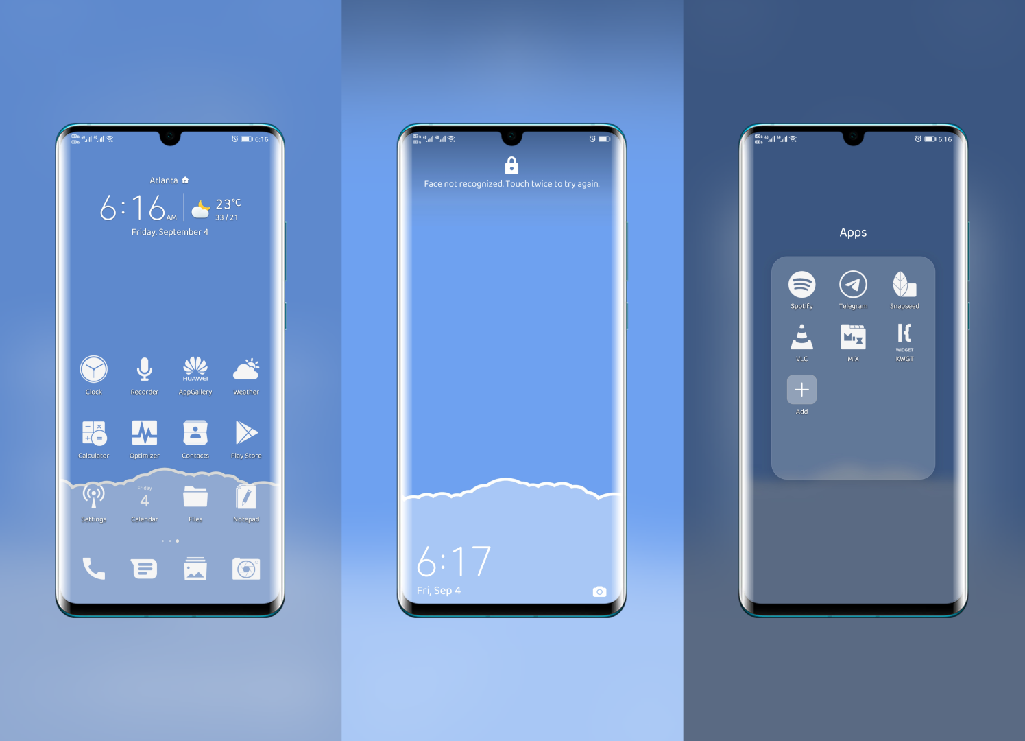 Dark White EMUI Theme