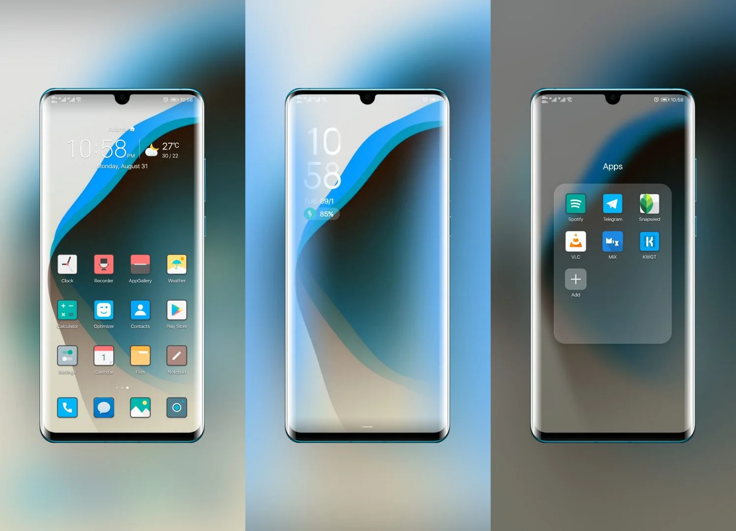 Flat Square EMUI Theme