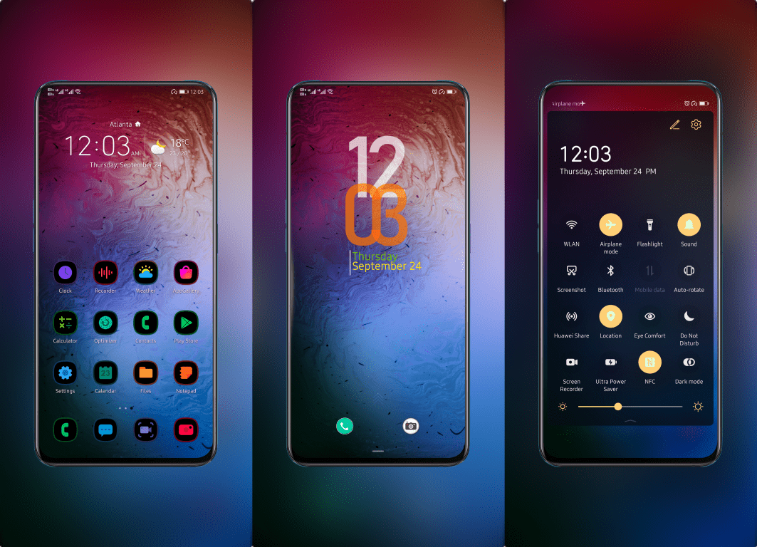 Flux Matte EMUI Theme