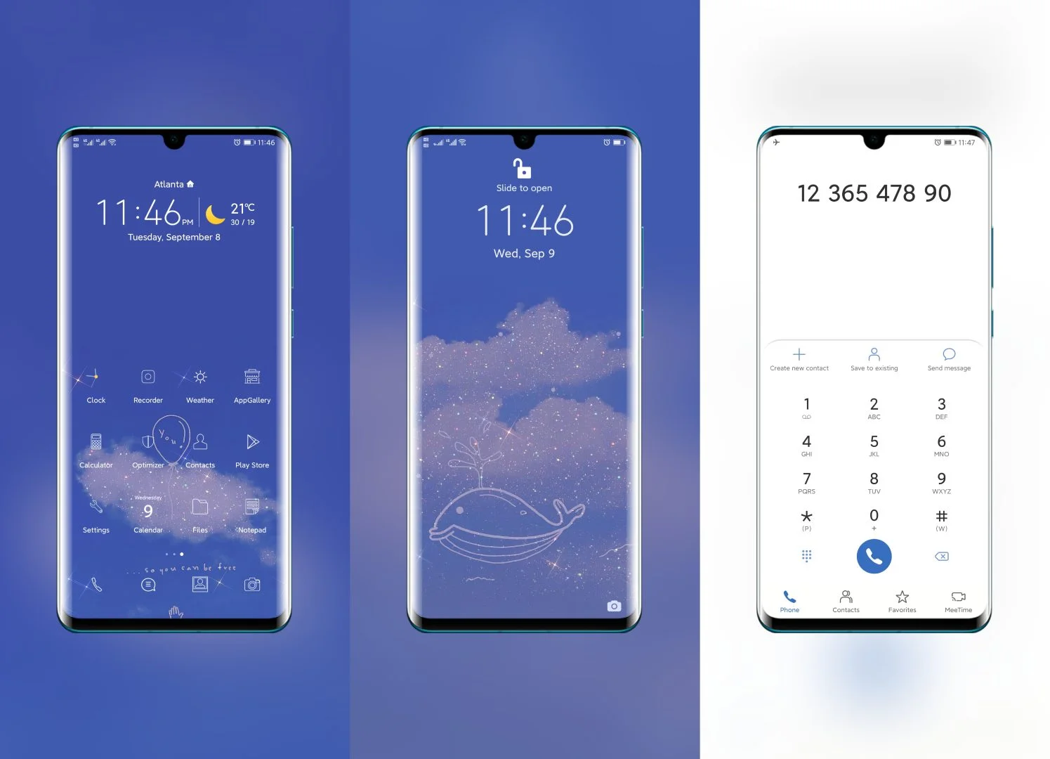 Free at Sea EMUI Theme