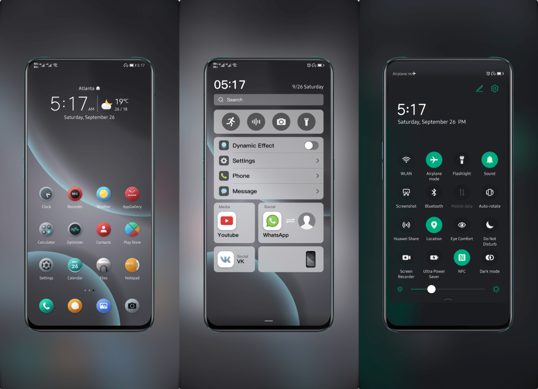 Google Dark EMUI Theme