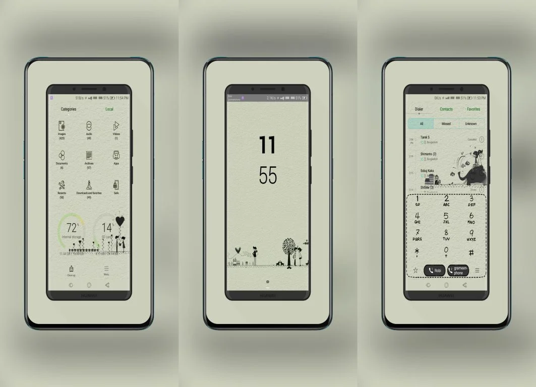 Pen Love EMUI Theme
