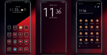 Reds Slim Art EMUI Theme