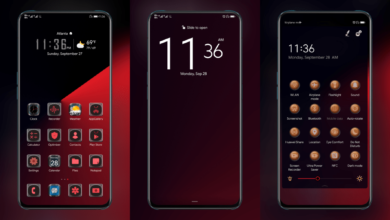 Reds Slim Art EMUI Theme