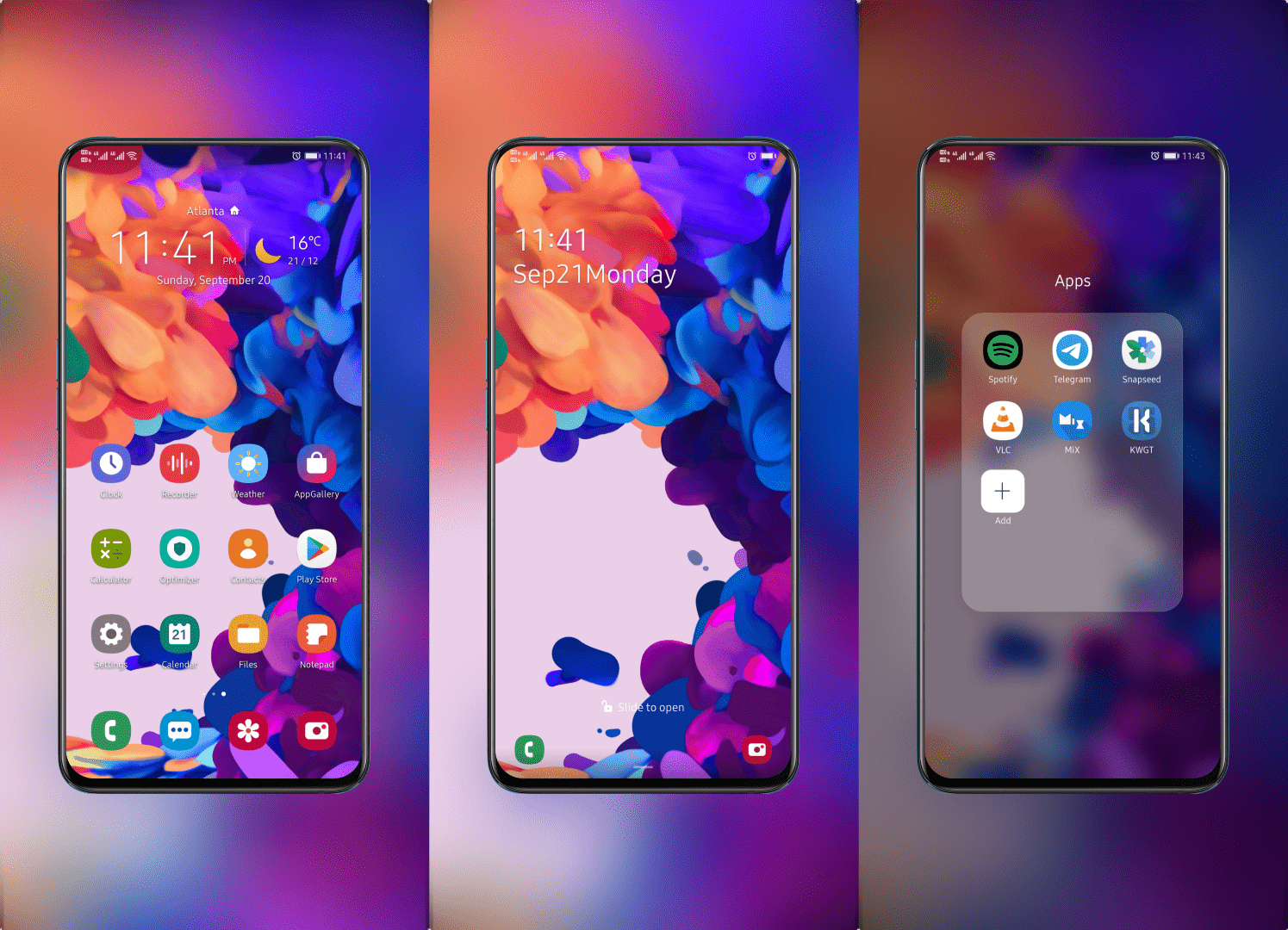 Samsung One UI 3.0 EMUI Theme