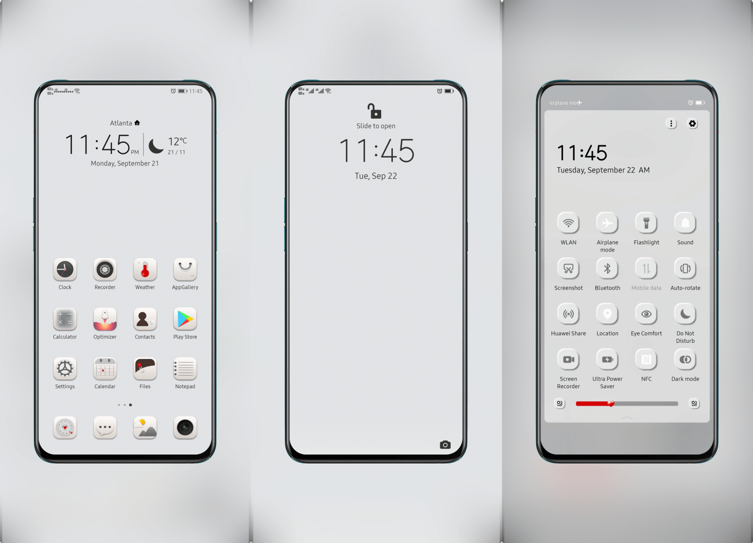 Sand white EMUI Theme