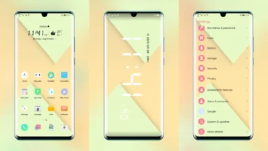Simple graphics EMUI Theme