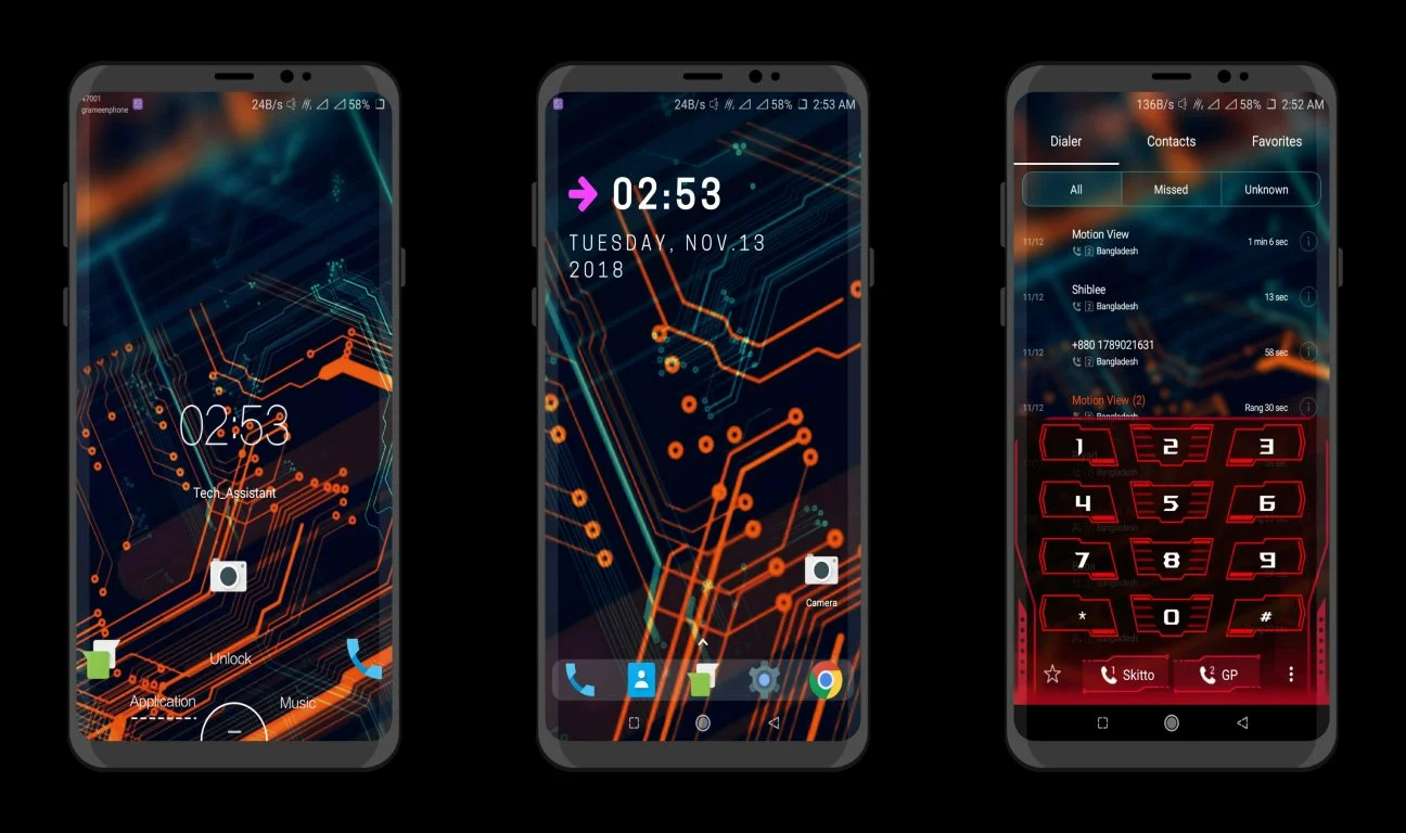 Slot UI EMUI Theme