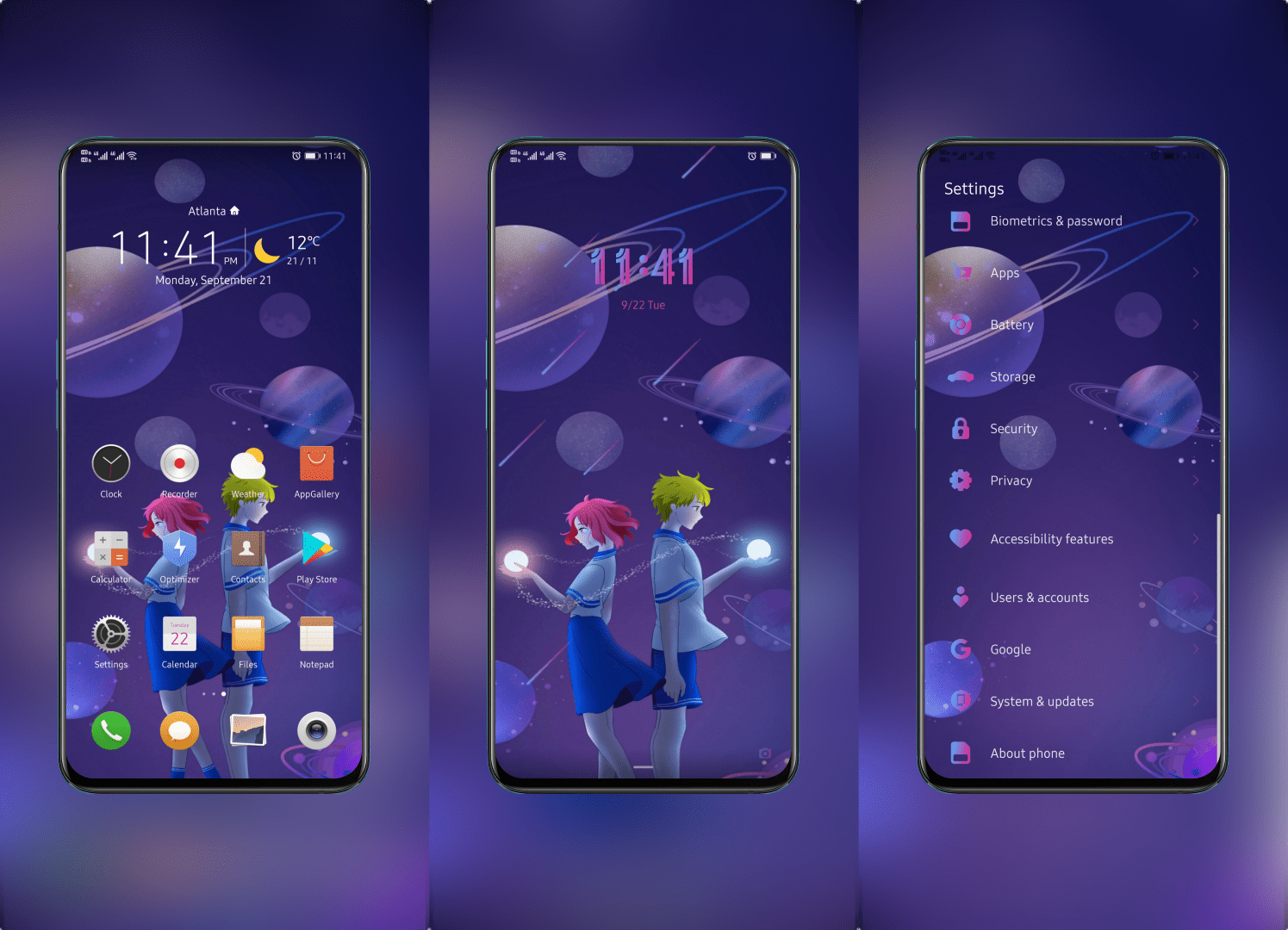 The stars lovers EMUI Theme