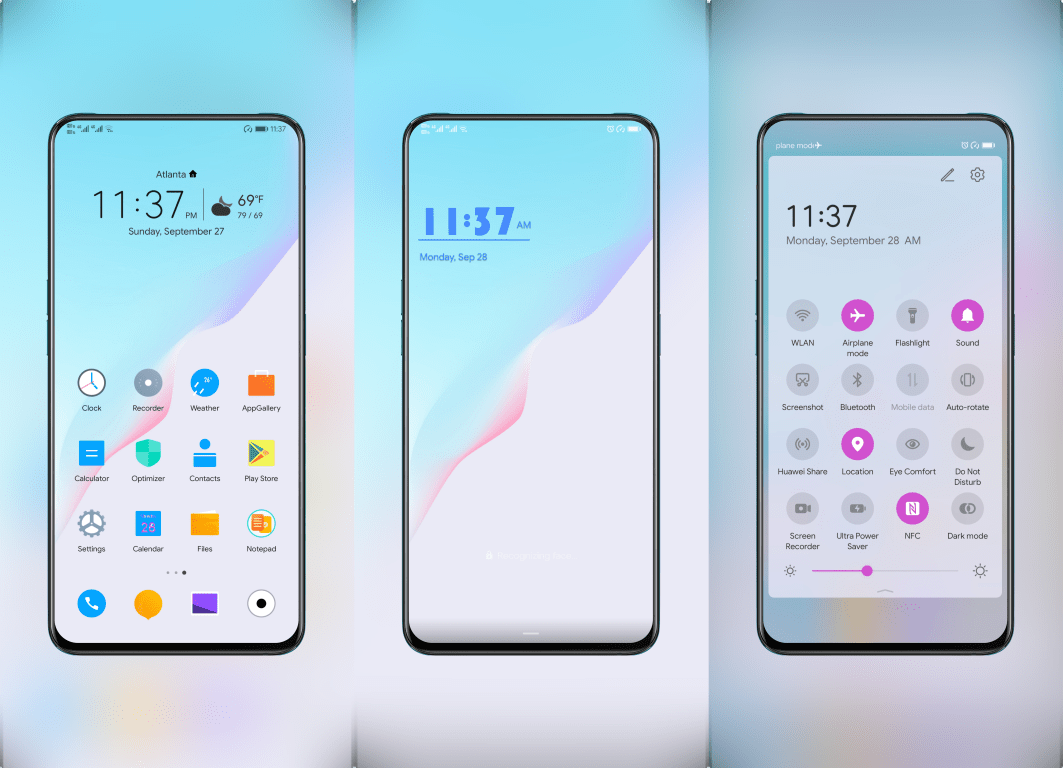 Transform Of Colors EMUI Theme