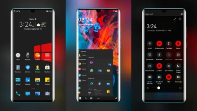 WinUi Dark EMUI Theme