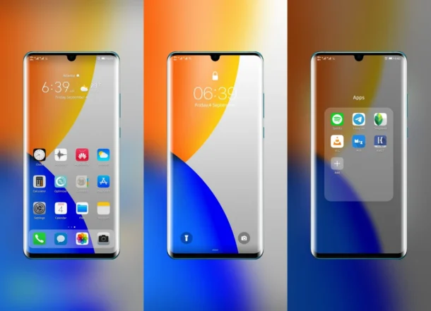 iPhone iOS 14 EMUI Theme