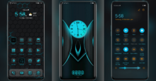 Black Neon EMUI Theme