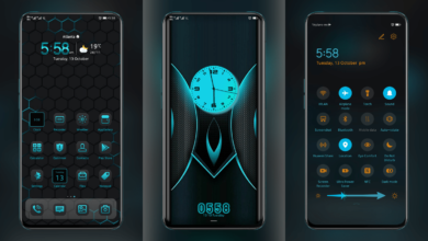 Black Neon EMUI Theme