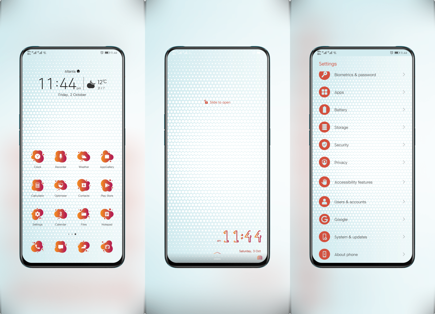 Bubble Gradient EMUI Theme