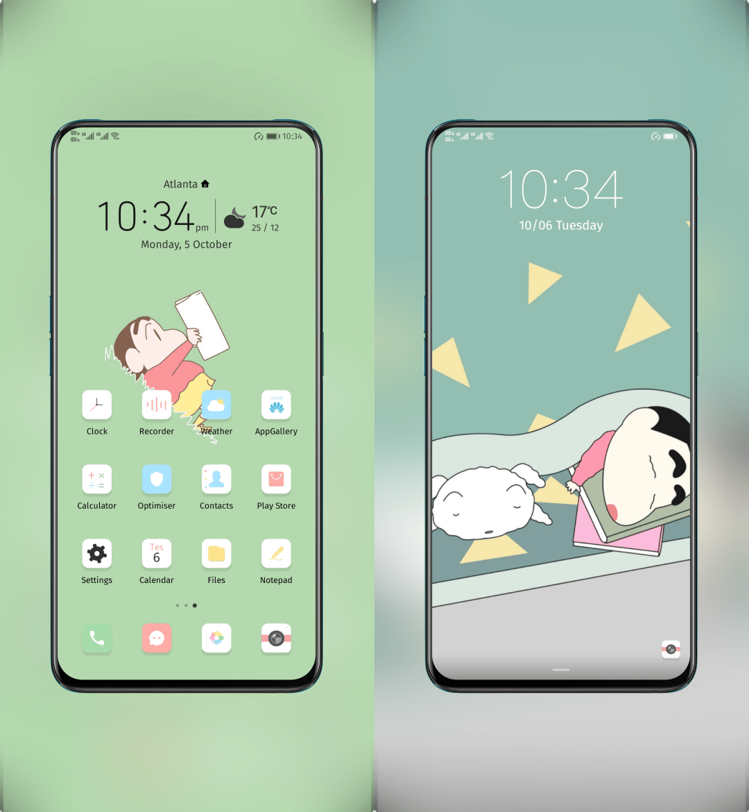 Crayon Shin-Chan - Reading EMUI Theme
