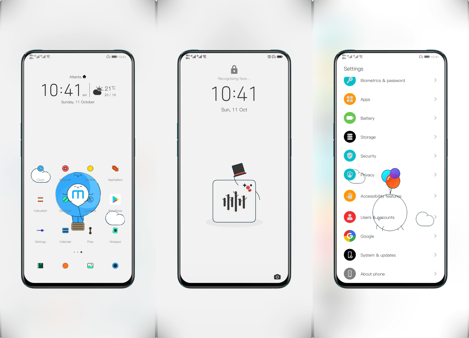 Cute Balloon EMUI Theme